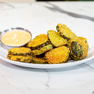 Cornmeal Fried Pickle Chips